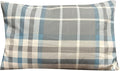 Disc-O-Bed Compact and Packable Travel Pillow with Washable Cover, Ultralight for Backpacking, Hiking, and Camping, Ocean Plaid