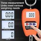 3-Pack 200KG High Precision Luggage Scale with LCD Display, Kg/Lb/N, Portable Electronic Hook Scale