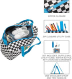 Sonic The Hedgehog Classic 5-Pc Duffle Bag Utility Case Water Bottle Key Chain and Carabiner