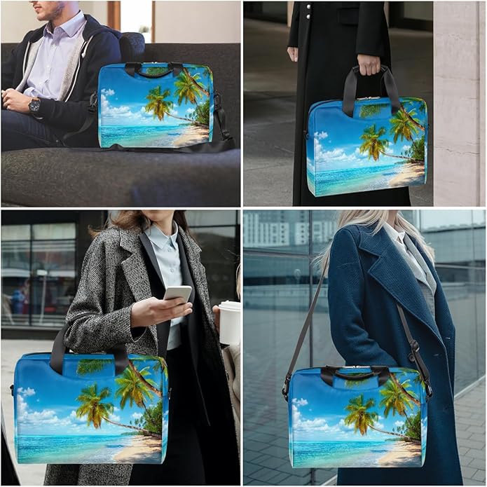 Cute Laptop Shoulder Bag for Women Men, Computer Laptop Bag Laptop Sleeve Case Laptop Satchel Briefcase Carrying Bag QA-1