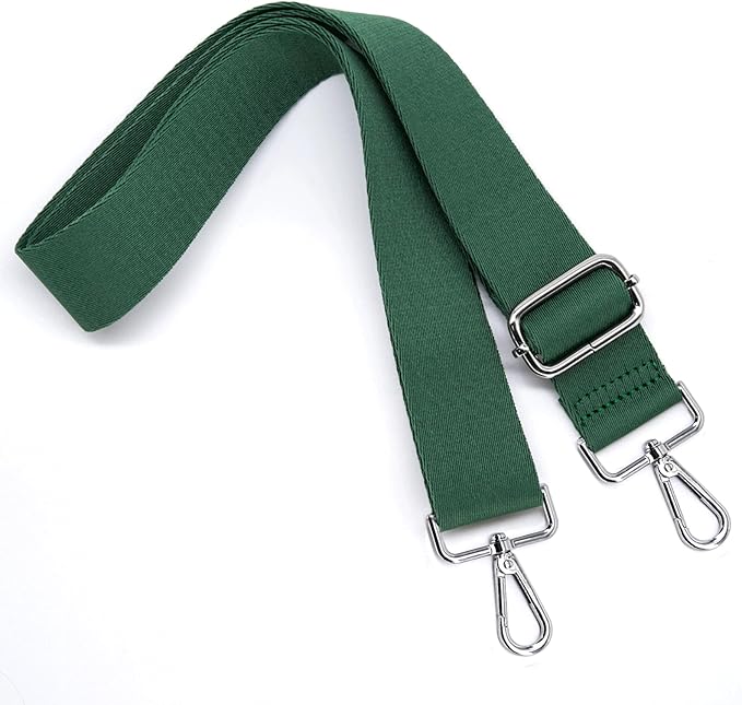 S&loyoe Thickened Solid Color Purse Straps Replacement Crossbody Bag Strap Adjustable Wide Guitar Straps for Handbags 1.5inch