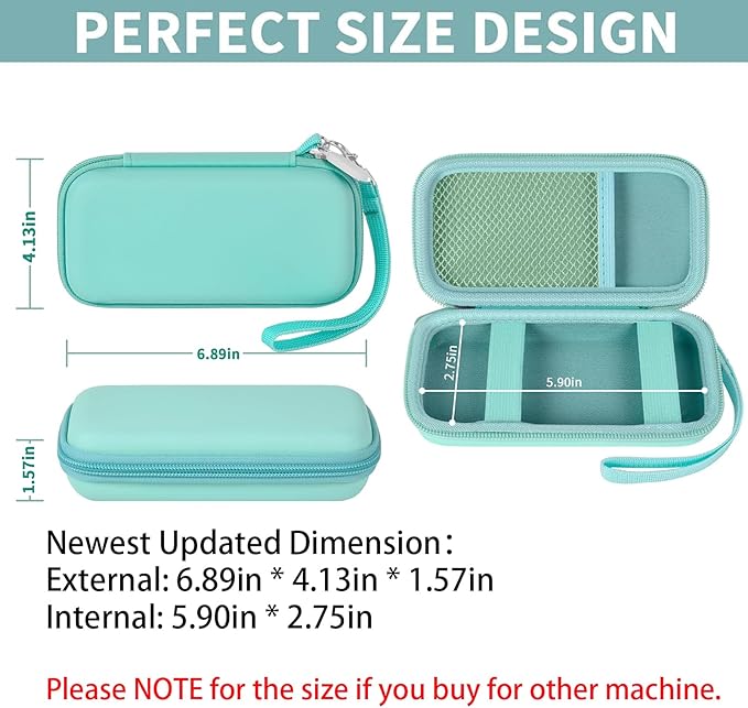 casmilee Case for Anker Magnetic Battery 10,000mAh Foldable Wireless Portable Charger, 633/622/621/321 5,000mAh Power Bank (MagGo) Holder, Storage for Baseus Power Delivery -Case Only (Green, Medium)