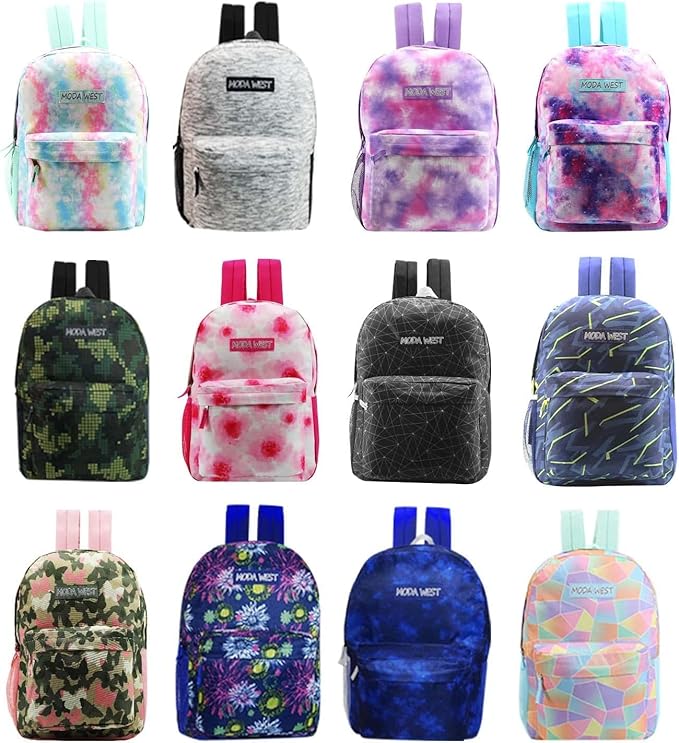Bulk Case of 12 Backpacks, 12 Winter Item Sets, 12 Hygiene Kits - Hygiene Kits and Clothing for Emergencies, Homeless, Charity