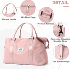 HYC00 Travel Duffel Bag,Carry-on Overnight Weekender Bags for Women,Sports Tote Gym Bag with Wet Pocket