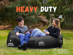WEKAPO Inflatable Couch Air Lounger Chair - Camping & Beach Accessories, Portable Blow up Sofa for Hiking, Lawn, Indoor/Outdoor Movies & Music Festivals. Lightweight and Easy to Set Up Air Hammock