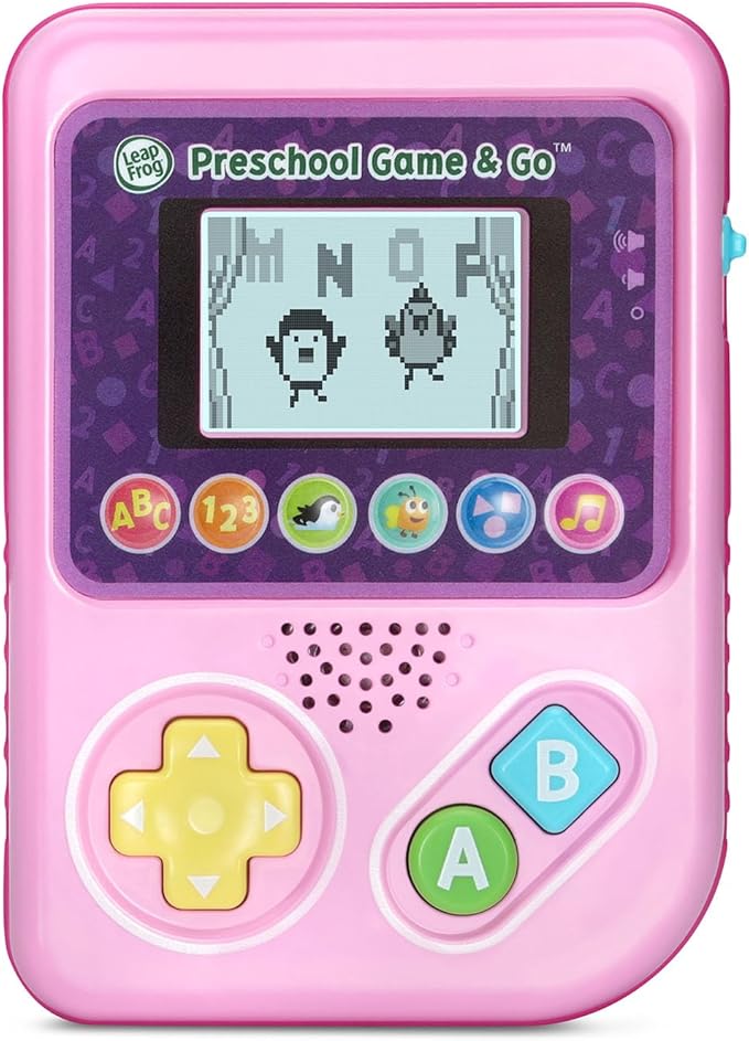 LeapFrog Preschool Game and Go Handheld Video Game Toy, Pink