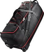 Rolling Duffle Bag with Wheels,110L/140L Expandable Soft-Sided Foldable Duffle Bag with 2 Rubber Wheels,Packable 32” Rolling Carry-On with Multi-Pockets & Compartments