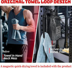 Magnetic Gym Bag Water Bottle Holder Small Gym Bag for Men, Gym Gifts, 11LB Strong Grip Waterproof 900D