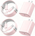 Phone 17 16 15 Charger Fast Charging, 10 FT Long USB C Charger Cord with 20W Type C Fast Phone Charging Block forPhone 17/17 Pro/17 Pro max/Air/Phone 16 15 Pro Max Plus, iPad, Android,Pink