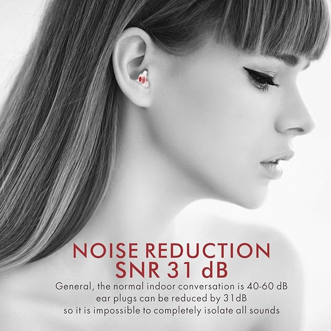 Ear Plugs for Sleeping, Soft Silicone Noise Cancelling Earplugs for Women Men Kids with Small Ear-Canal, Sound Blocking Earbuds for Sleep, Snoring, Work, Travel, Gardening, Concerts