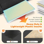 URPOWER PU Leather Backseat Extender for Dogs, Hard Bottom Dog Car Seat Cover for Back Seat, Holds 400 LBS, Waterproof Dog Car Hammock Anti-Scratch Pet Rear Seat Protector Travel Bed for Car and SUV