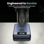 10K Magnetic Power Bank, Blue, Qi2 Certified 15W Wireless Charger, LCD Display, Solid-State Battery for Safer Travel, Ultra-Slim USB-C Fast Charging Portable Charger for iPhone 17/16/16