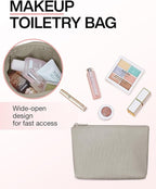 Weekender Bags for Women, BAGSMART Travel Duffel Bags with Shoe Compartment,Personal Item Travel Bag for Airlines, Carry on Overnight Tote Bag with Toiletry Bag(Beige,2pcs)