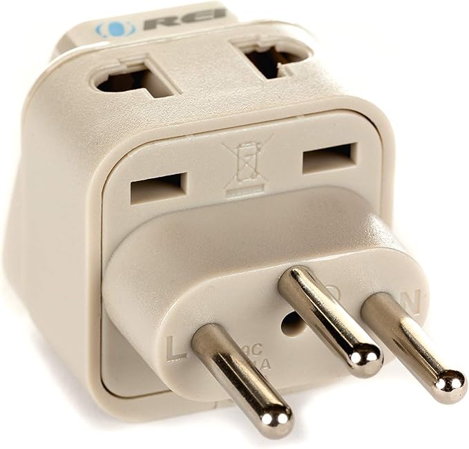 OREI Type J Adapter – Switzerland Travel Plug Adapter – US to Switzerland Plug Adapter – CE Certified & RoHS Compliant Type J Converter