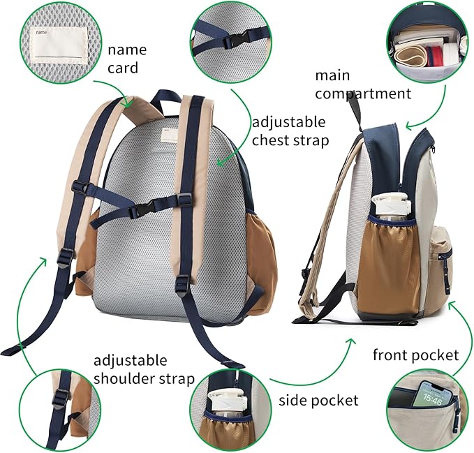 15 Inch Kids' Backpack for School & Travel, Kindergarten to Elementary School, Small Child Toddler Size, For Girls & Boys 5-8, Medium