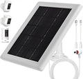 Ring Camera Solar Panel Charger,5W Solar Charger Compatible with Ring Spotlight Cam Stick Up Cam Battery Outdoor Wireless Surveillance Camera, 16.4ft Cable (White, 1 Pack)