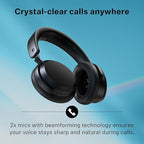 Sennheiser ACCENTUM Wireless Bluetooth Headphones Noise Cancelling - Up to 50HR Playtime, Hybrid Noise Cancelling (ANC), All-Day Comfort, Bluetooth Over Ear Headphones for School, Traveling, Black