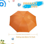 3 Pack Umbrella Hat, Sports Head Umbrella Hats for Adult Women, 26" Diameter Folding Waterproof Rainbow Fishing Headwear for Outdoor Party Beach Hiking