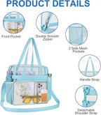 USPECLARE Clear Bag for Stadium Events,Transparent Bag for Work Sports Games Concerts Travel Gym