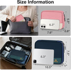MATEIN Travel Cable Organizer Pouch, Scratch Resistant Portable Charger Case for Electronic Accessories, Travel Tech Bag for Cable, Guitar Picks, Cord Organizer Bag for Work & Office, 2 Pack