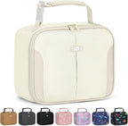 Capolo Insulated Lunch Box for Kids, Cute Thermal Lunch Bag for School, Reusable Lunch Tote for Boys and Girls, Durable Cooler Bag with Easy Grab Handle, Lightweight and Easy to Clean Meal Bag,beige