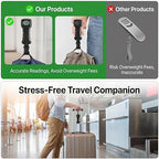 Portable Digital Luggage Scale, 50kg/110lb Capacity with LCD Display, Electronic Hanging Weight Scale for Travel, Suitcase (Include an Instruction Manual)