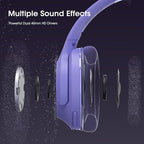 YUMONDEAR Bluetooth Headphones Over Ear, 80 Hrs Playtime Wireless Headphones with ENC Mic, Deep Bass EQ, Foldable Comfort for Travel, Gym & Commuting, Stocking Stuffers