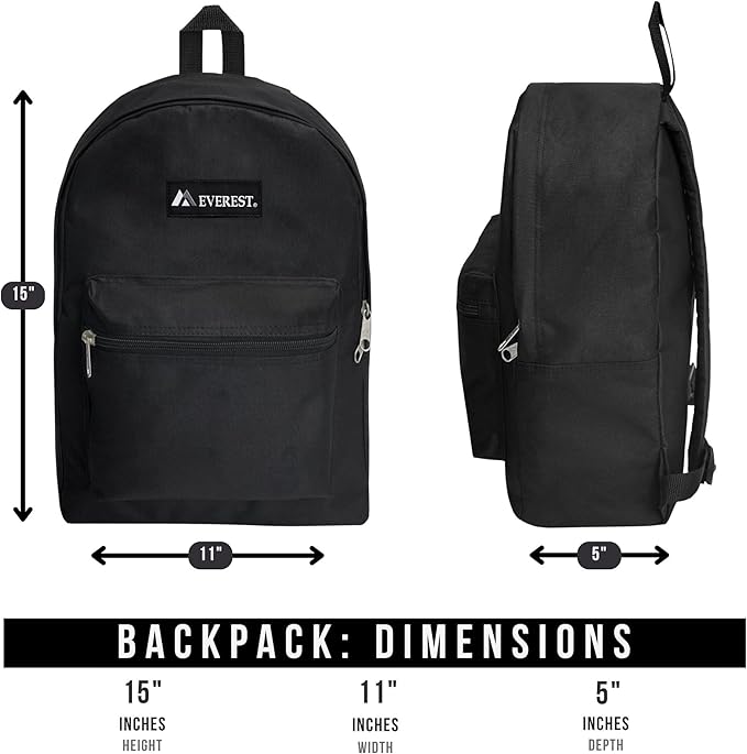 Everest 1045K Basic Backpack, 15", Khaki
