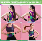Abbylike 4th of July Fanny Packs Adjustable Waist Bags Party Outfit Accessories for Women Men Travelling Outdoors Cycling(Mardi Style,6 Pcs)
