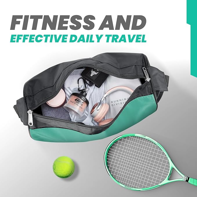 C&F BOGMOST Small Travel Duffel Bag Foldable Waterproof Gym Bag for Gym Beach Swim Bag Men Women Duffle Bag Lightweight Oxford Cloth Sports Bag-Green