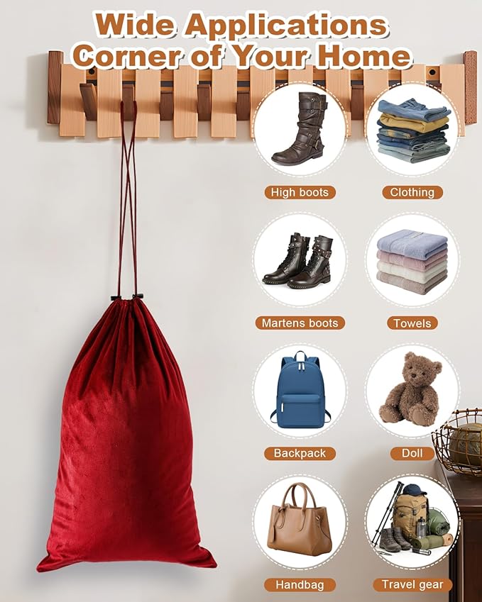 2 Pcs Shoe Bags for Travel, 21.2"x13.3" Large Boot Bags for Cowboy Boots, Washable Velvet Dust Bag with Drawstring for Dress Shoes, Handbags and Clothing, Suitable for Travel and Home Storage