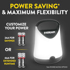 Eveready LED Camping Lantern X-250 (2-Pack), Super Bright Tent Lights, Rugged Water Resistant LED Lanterns, 100 Hour Run-time (Batteries Included), Black