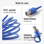 Cable Matters 5Gbps Long USB 3.0 Cable - 10ft, USB A to B Cable, USB3 Cord with Type-B 3.0 Connector for Hard Drive Enclosure/Built-in Hub and More, Blue