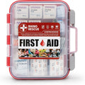 RHINO RESCUE 371 Pieces OSHA All-Purpose First Aid Kit, 100-Person Home & Office Professional Medical Supplies, Ideal for Emergency, School, Business