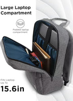 Lenovo Casual Laptop Backpack B210 - 15.6 inch - Padded Laptop/Tablet Compartment - Durable and Water-Repellent Fabric - Lightweight - Grey