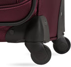 SWISSGEAR Sion Softside Expandable Spinner Luggage Durable Lightweight Travel Suitcase, Merlot, Checked-Medium 25-Inch