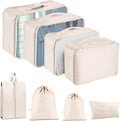Packing Cubes for Travel - 8 Set Luggage Organizer Bags for Family, Mesh Breathable Travel Packing Cubes for Suitcases Durable Travel Essentials Bags Set