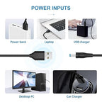 Powseed 5V Universal DC Power Cable, USB to DC Charging Cord with 13pcs Adapter Plugs for Webcam Router, Recorder, Bluetooth Speaker, Scanner, DVR, Hard Disk Box, USB-HUB etc.