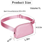 Amazerbst Fanny Pack, Everywhere Belt Bag,40 Inch Adjustable Strap for Women and Men,Waterproof