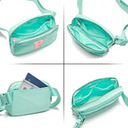 Gitus Belt Bag Fanny Pack Crossbody Bags with Initial Letter Patch Cute Stuff Birthday Gifts for Teenager Girls Trendy Preppy Stuff for Teen Girls Cool Stuff for Teens (Mint Green-P)