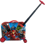 Fast Forward Marvel Heroes Ride-on Suitcase with Seat - 18" Lightweight Kids Travel Trolley