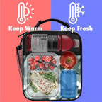 opux Premium Insulated Lunch Box, Soft School Lunch Bag for Kids Boys Girls, Leakproof Small Lunch Pail Men Women Work, Reusable Compact Cooler Tote Lunchbox for Office Adult, Camo Green