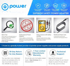 T POWER Charger for Krisdonia Power Bank NJF-5X, NJF-2, NJF-6X, NJF-3X R 820 50000mah, 25000mah, 60000mah Portable Power Bank Power Supply Ac Dc Adapter