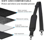 Taygeer Shoulder Strap, 52" Universal Replacement Laptop Shoulder Strap Luggage Duffel Bag Strap Adjustable Comfortable Belt with Metal Hooks for Briefcase Computer Messenger Bag Laptop Case, Black