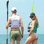 Poseidon Adjustable Water Safety Life Jacket - Classic Unisex Design with Front/Rear Storage Compartments for Multiple Water Activities