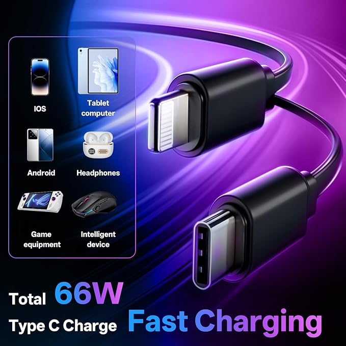 BERTHALESS Retractable Car Charger, 4 in 1 Fast Charging Car Charger USB-C & USB-A Compatible with iPhone 16/15/14/13/12/11,Galaxy,Pixel