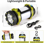BOBKID 2 Pack Camping Lantern, Outdoor LED Camping Light, Rechargeable Flashlights with 1000LM, 6 Modes, IPX5 Waterproof Portable Emergency Camp Light for Hurricane Survival - Green