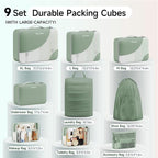 9 Set Packing Cubes for Travel, Gifts for Women Mom,Anti-Tearing Suitcase Organizer,OlarHike Vacation Essentials & Accessories for Cruise Ship