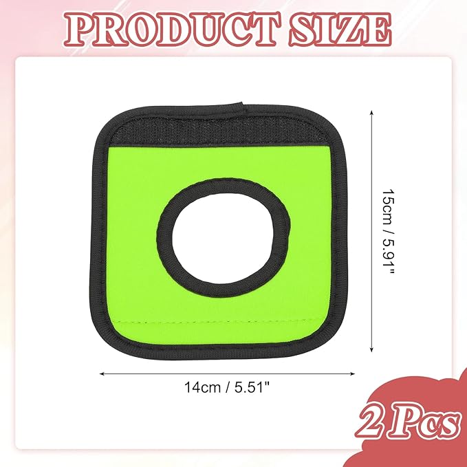 PATIKIL Luggage Handle Wrap for Suitcase, 2 Pcs Bright Color Neoprene Comfort Soft Handle Covers Luggage Identifiers for Bag Suitcase Tags Wraps Travel Accessories, Grass Green