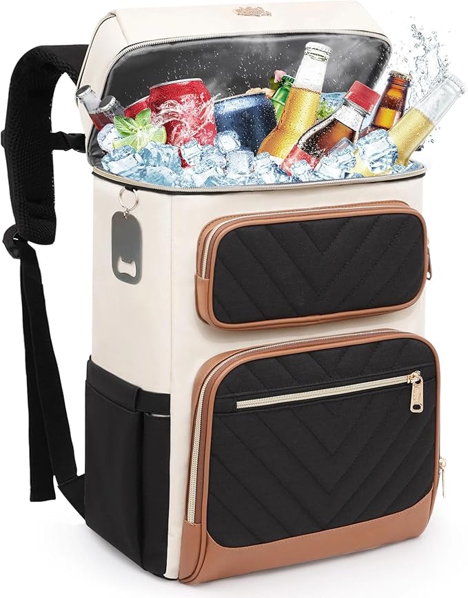 Backpack Cooler Insulated Leak Proof, Lightweight Soft Sided Cooler Backpack for Men Women, Waterproof Beach Cooler Bag Lunch Backpack for Camping Hiking Picnic Fishing Travel Outdoor